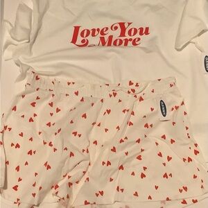 Old Navy White and Red Pajama Set #21